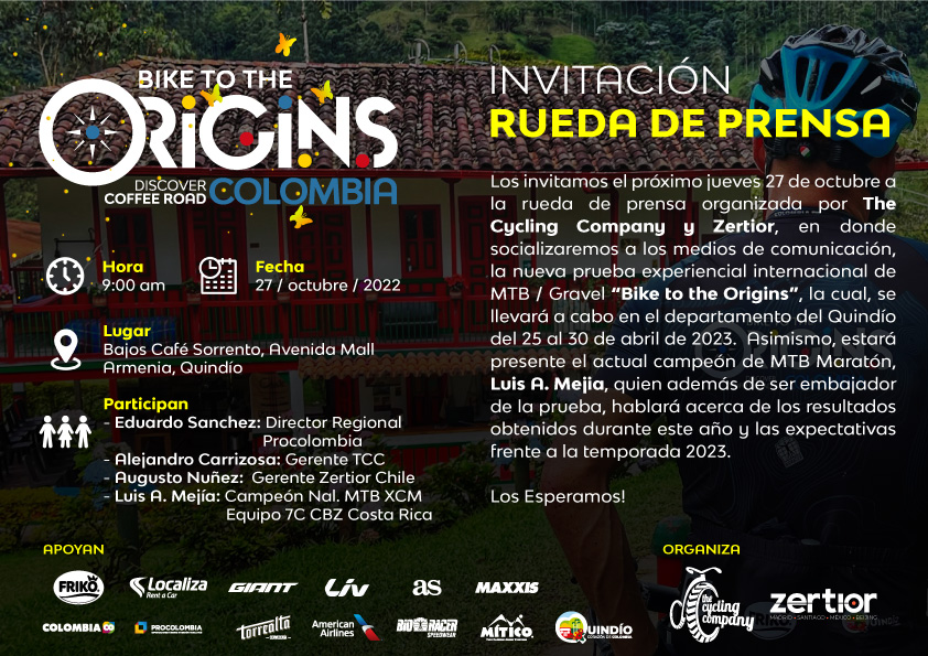Rueda de Prensa Bike to the Origins Rueda de Prensa Bike to the Origins
